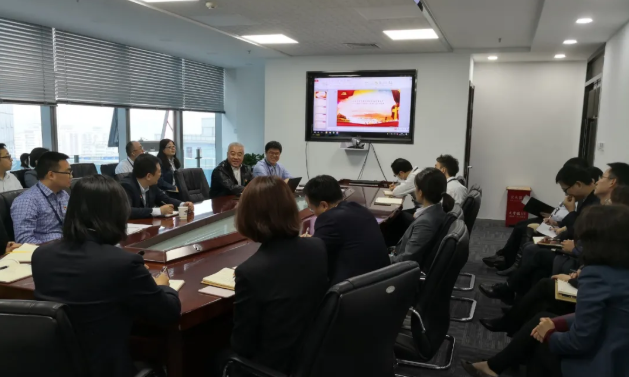 辉达娱乐赵光明赴北京分公司调研指导工作并作专题党课