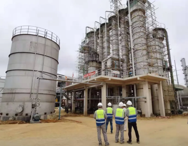 Evaporation Section of TCC Guangxi COFCO Biomass Energy Technology Transformation EPC Project has a successful feeding!